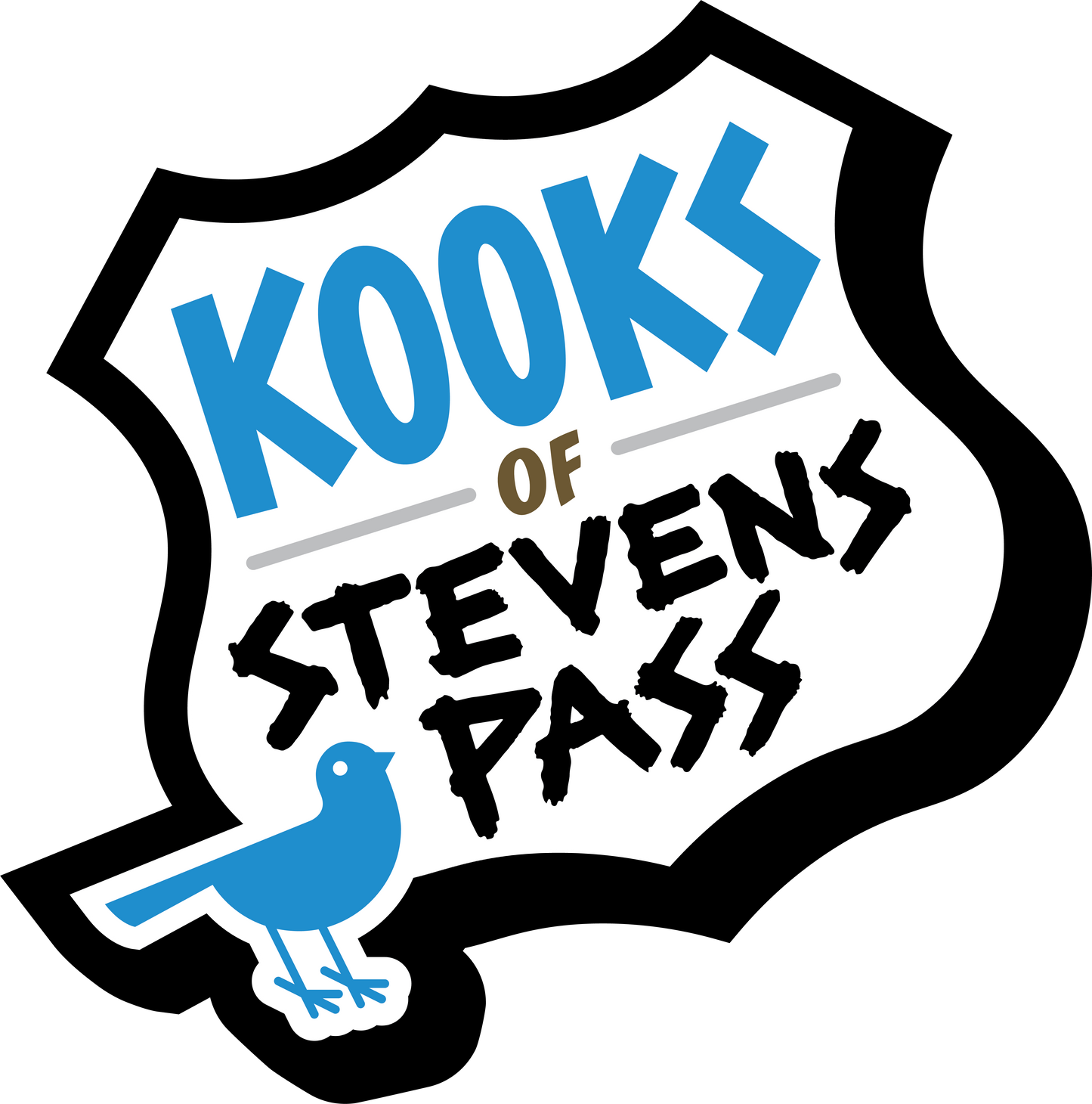 Kooks of Stevens Pass Logo Sticker